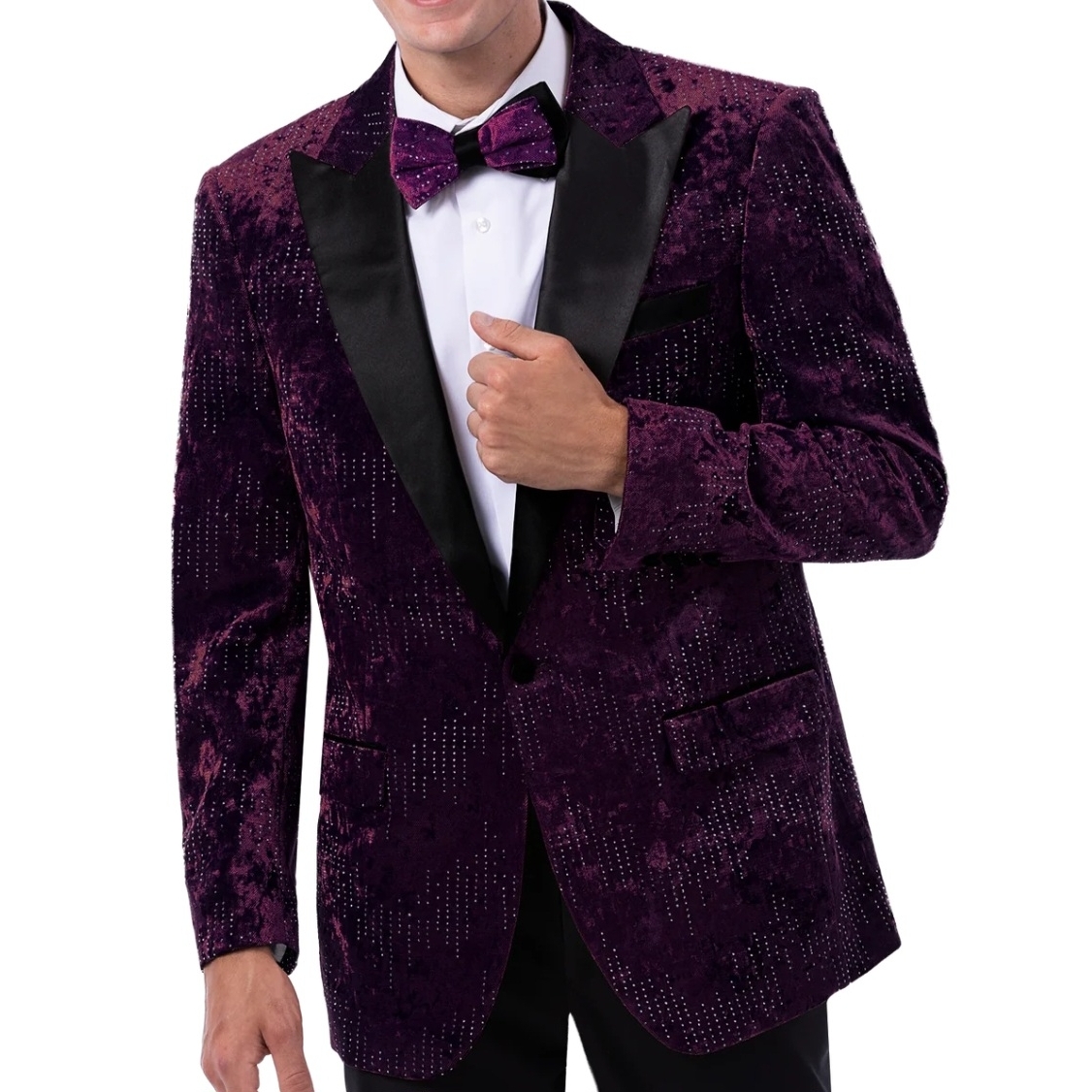 Kent & Park J207 Purple Mens Suit/ Size 52/ Nwt